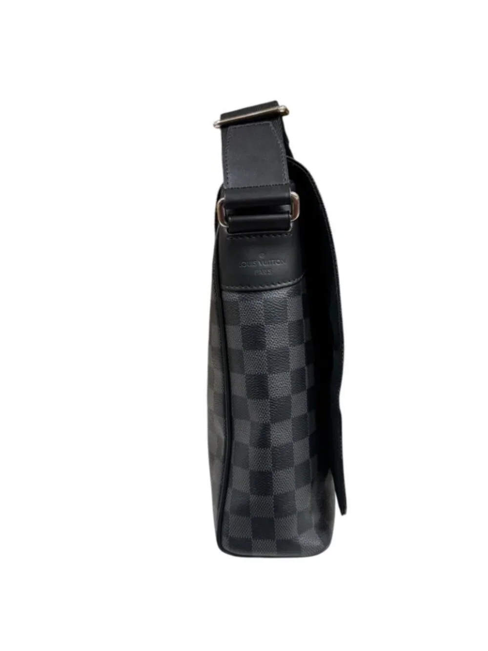 Louis Vuitton District MM NM Damier Graphite Shoulder Bag Canvas Black Vintage